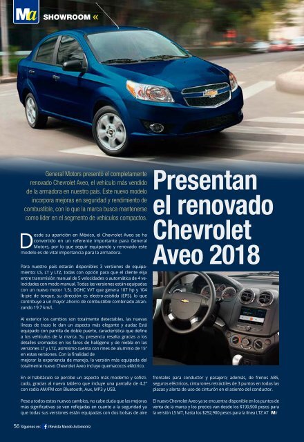 Mundo Automotriz 262 Enero 2018