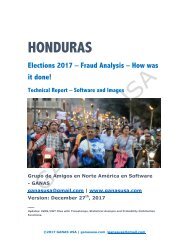 Final Report - 2 - HONDURAS Elections 2017