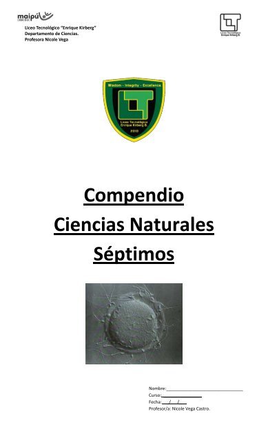 Compendio Ciencias Naturales Séptimos - Liceo Tecnológico ...