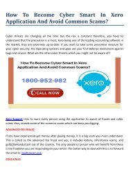 How To Become Cyber Smart In Xero Application And Avoid Common Scams