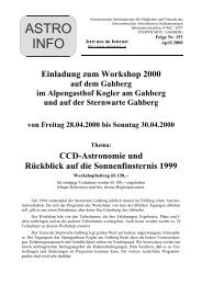 Georg von Peuerbach und die Folgen - Sternwarte Gahberg