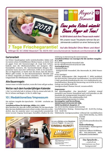 Sprachrohr Januar 2018