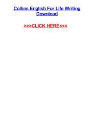 writing skill for 9th Collins english for life writing download