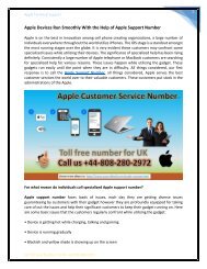Apple Customer Service and Support Number UK 44-808-280-2972 | Apple Support