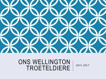 Ons Wellington Troeteldiere