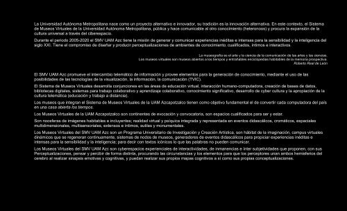 Programa de investigación y creación artística para la - Estudio ...