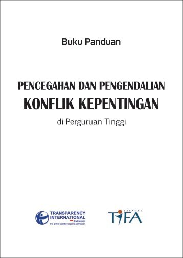 Panduan Pencegahan dan Pengendalian Konflik Kepentingan di Perguruan Tinggi