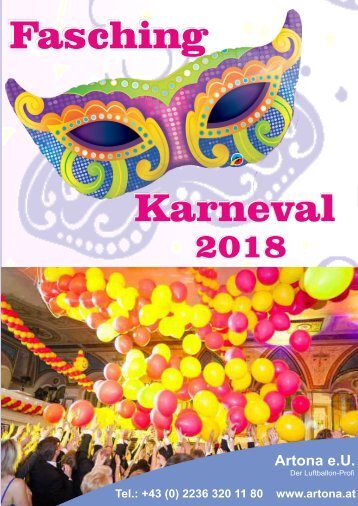 Fasching und Karneval, Luftballons Onlinekatalog 2018