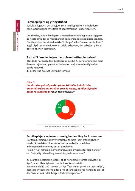 SOCIALPÆDAGOGERS YTRINGSFRIHED - MEDLEMSUNDERSØGELSE FRA SOCIALPÆDAGOGERNE NORDJYLLAND