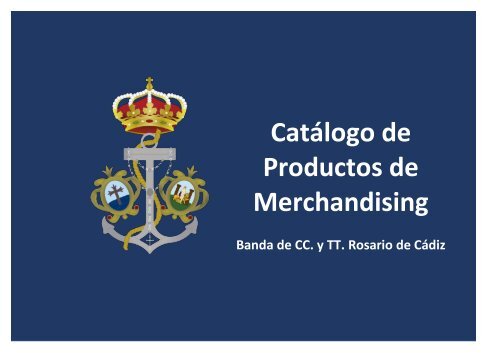 Catálogo merchandising Rosario de Cádiz