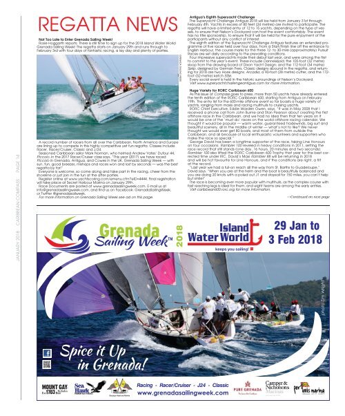 Caribbean Compass Yachting Magazine - January 2018