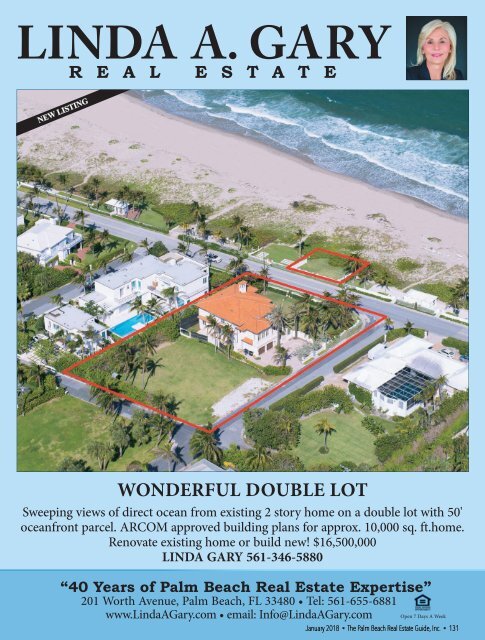 January 2018 Palm Beach Real Estate Guide