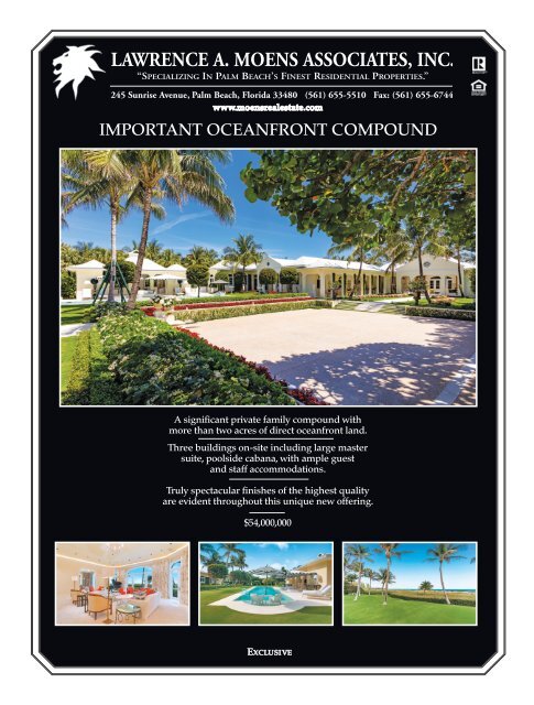 January 2018 Palm Beach Real Estate Guide