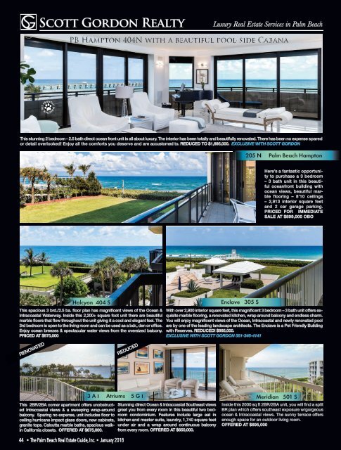 January 2018 Palm Beach Real Estate Guide