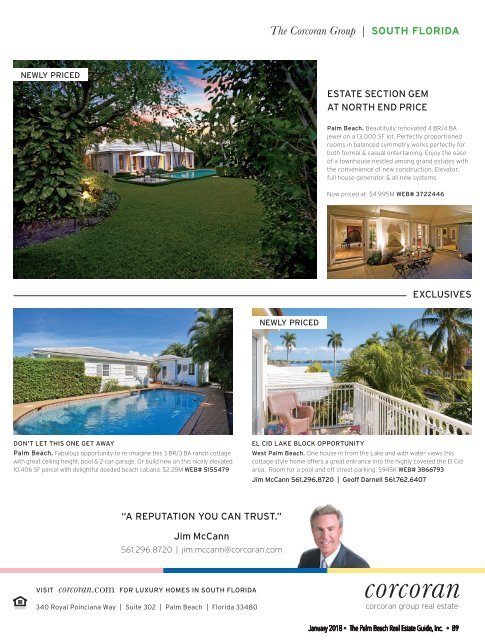 January 2018 Palm Beach Real Estate Guide