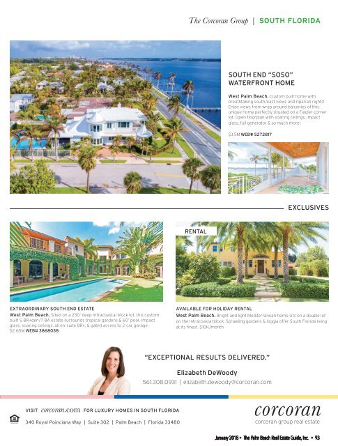 January 2018 Palm Beach Real Estate Guide