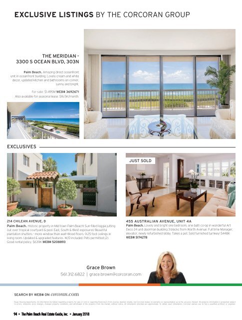 January 2018 Palm Beach Real Estate Guide