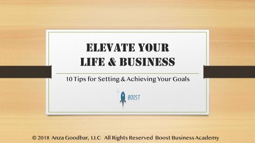 10 goals setting tips for the new year