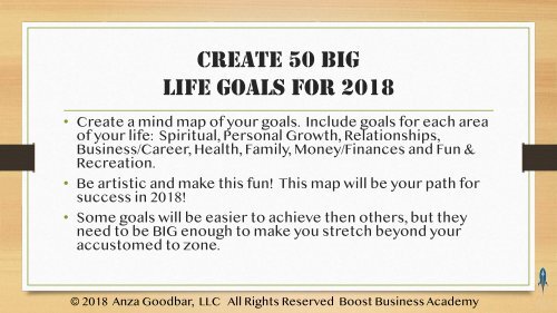 10 goals setting tips for the new year