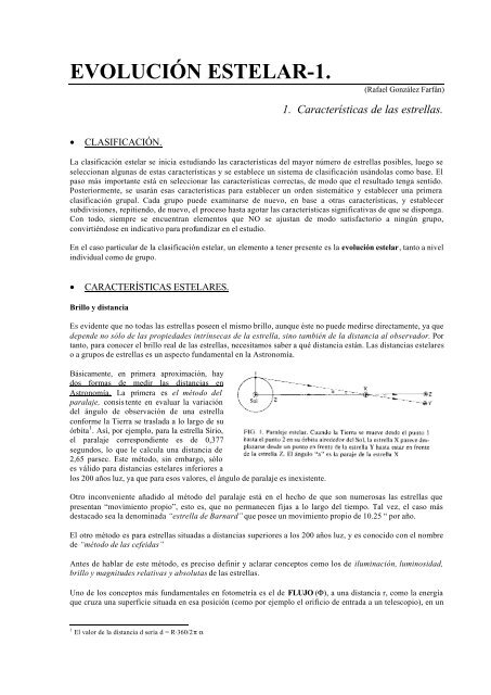 EVOLUCIÓN ESTELAR-1. - Casanchi