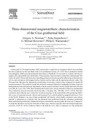 Three-dimensional magnetotelluric characterization of the Coso ...