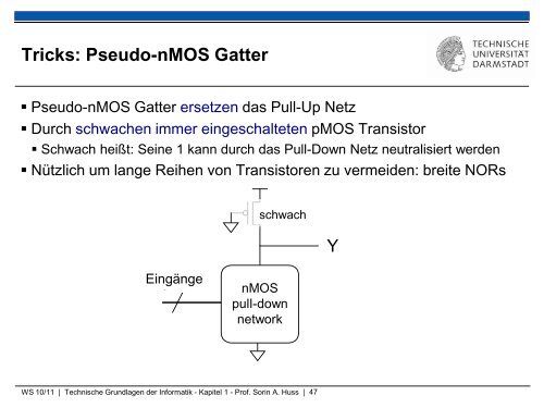 Technische Grundlagen der Informatik – Kapitel 1