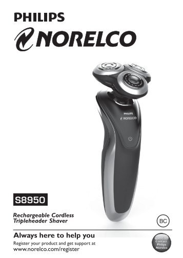 Philips Norelco Shaver series 8000 wet and dry electric shaver - User manual - AEN