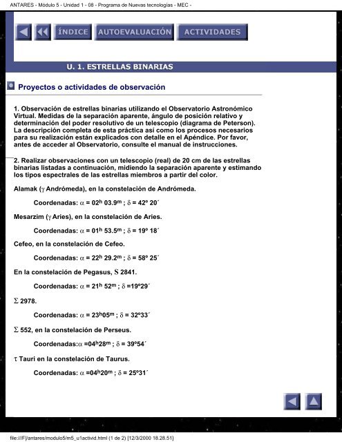 ANTARES - Módulo 5 - Unidad 3 - Programa de Nuevas ...