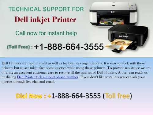 Dial at +1-888-664-3555 for Dell Printer tech support phone number