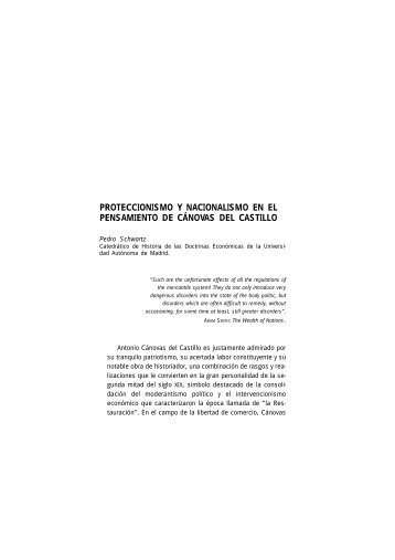 proteccionismo y nacionalismo en el pensamiento de ... - FAES