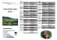 Jahresprogramm Veranstaltungen - Gemeinde Nordrach