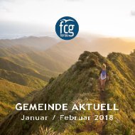 GEMEINDE AKTUELL - Januar/Februar 2018 