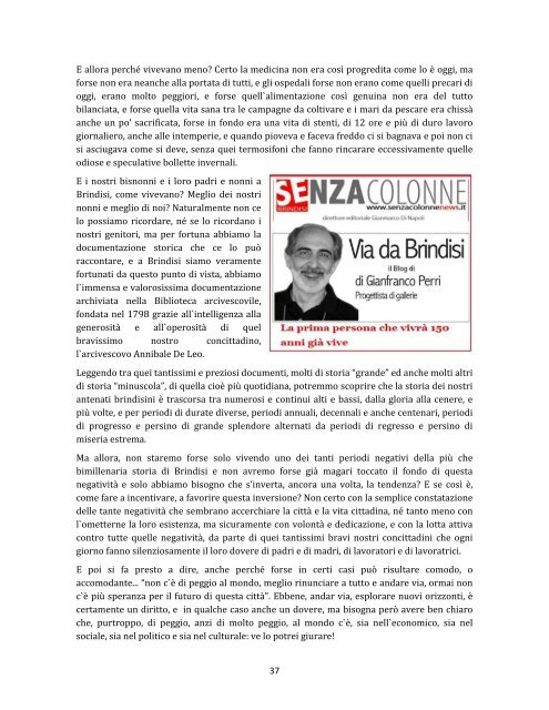 Via da Brindisi il Blog di Gianfranco Perri