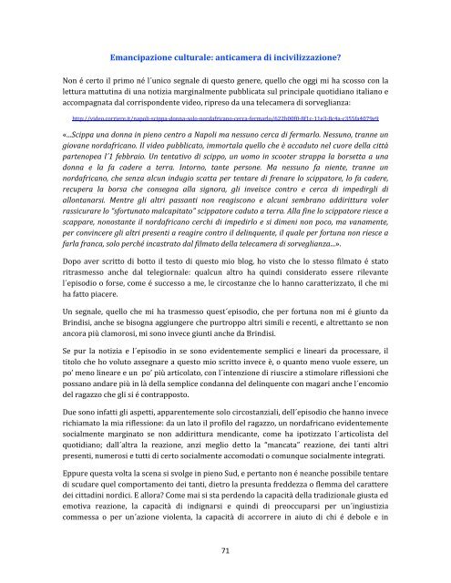 Via da Brindisi il Blog di Gianfranco Perri