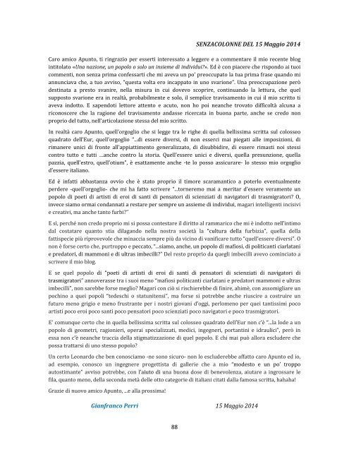 Via da Brindisi il Blog di Gianfranco Perri