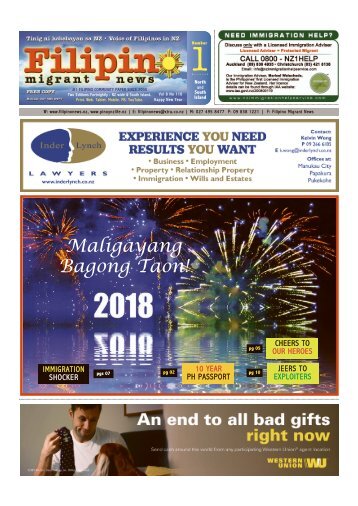 Filipino Migrant News - Year in Review