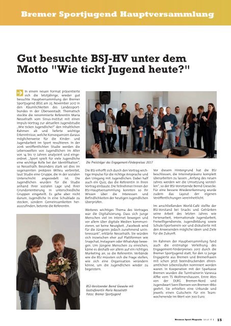 BREMER SPORT Magazin | Januar 2018