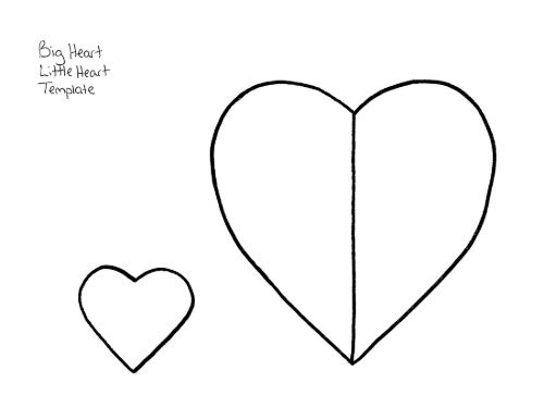 big heart little heart template 1