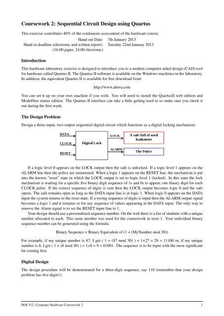 state transition diagram altera quartus ii