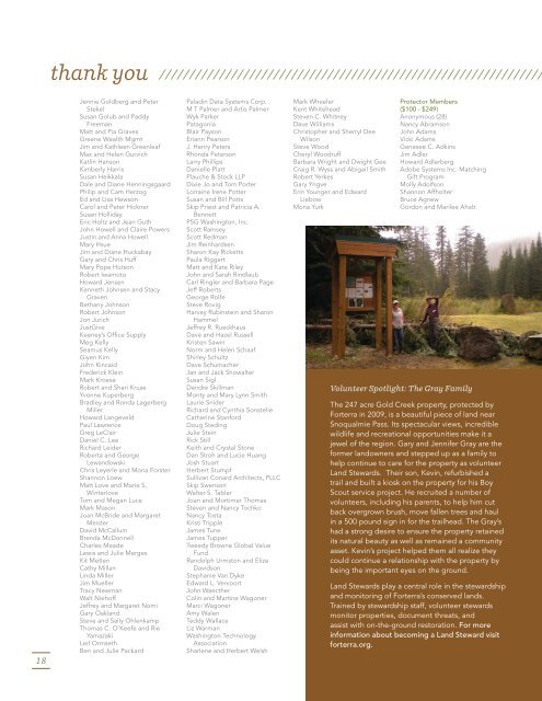 our communities - Cascade Land Conservancy