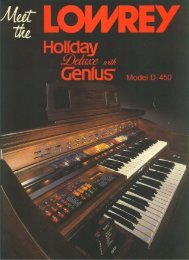 Meet The Holiday Guide - Lowrey Organ Forum