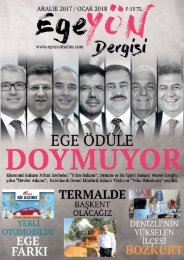 EgeYön Dergisi Ocak Sayısı 