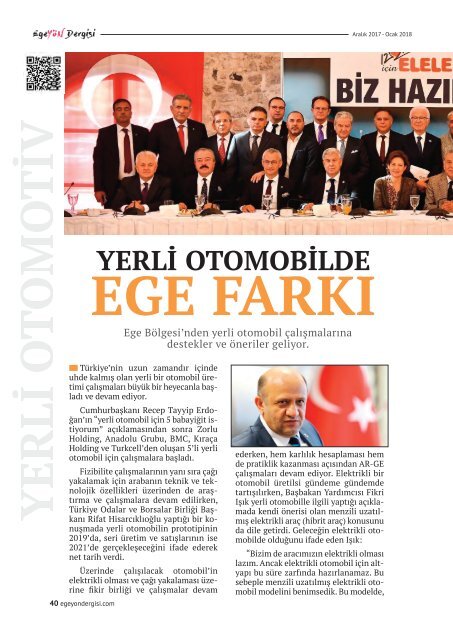 EgeYön Dergisi Ocak Sayısı 