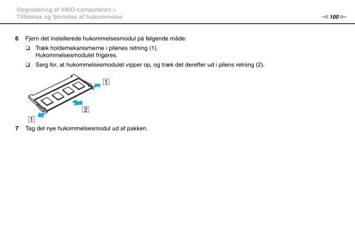 Sony VGN-NW26E - VGN-NW26E Mode d'emploi Danois