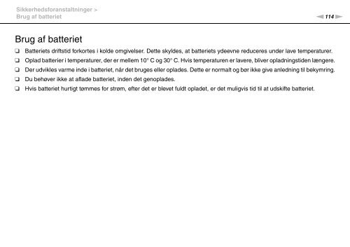 Sony VGN-NW26E - VGN-NW26E Mode d'emploi Danois