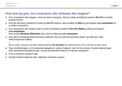 Sony VGN-NW26E - VGN-NW26E Mode d'emploi Danois