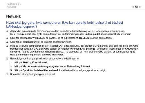 Sony VGN-NW26E - VGN-NW26E Mode d'emploi Danois