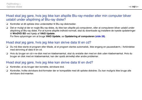 Sony VGN-NW26E - VGN-NW26E Mode d'emploi Danois