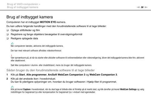 Sony VGN-NW26E - VGN-NW26E Mode d'emploi Danois