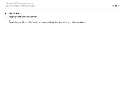 Sony VGN-NW26E - VGN-NW26E Mode d'emploi Danois